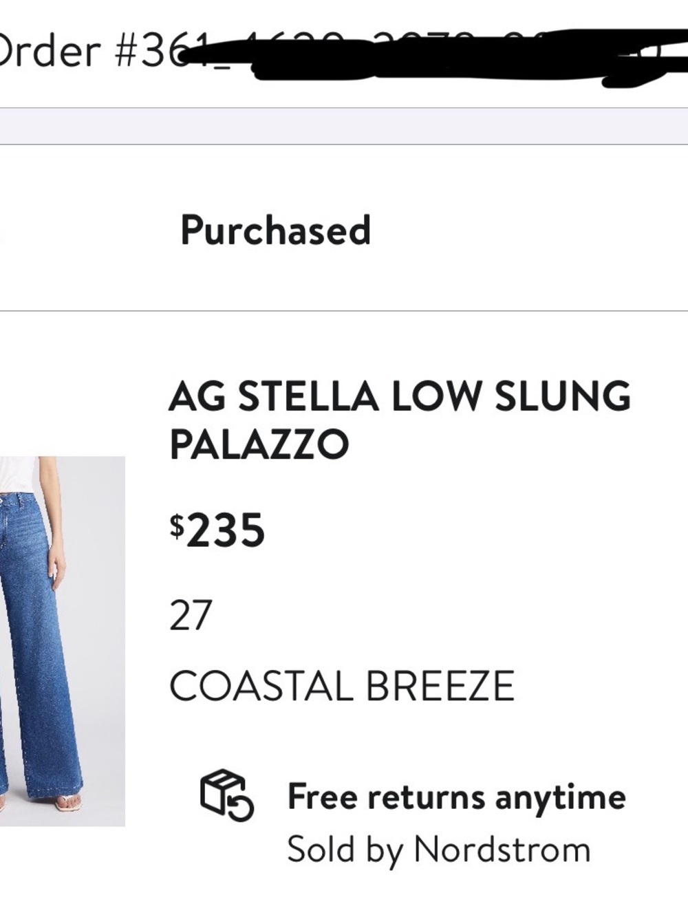 AG Adriano Goldschmied “Stella” Low-slung palazzo Wide-Leg Jeans, 30” inseam - Picture 2 of 14